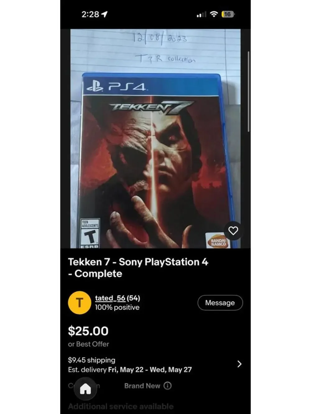 Tekken 7 - Sony PlayStation 4 - Complete
